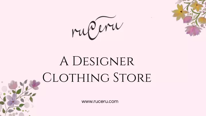 a designer clothing store