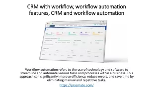 CRM with workflow, workflow automation features, workflow automation
