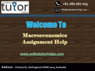 Macroeconomics Assignment Help PPT