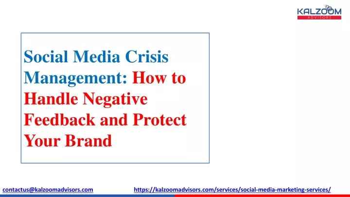 social media crisis management how to handle negative feedback and protect your brand