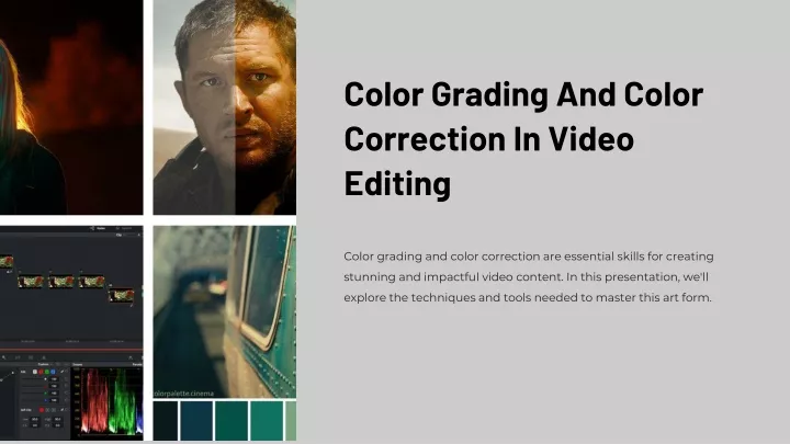 color grading and color correction in video