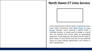 North Haven CT Limo Service