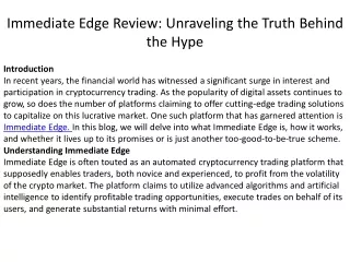 immediate edge review unraveling the truth behind