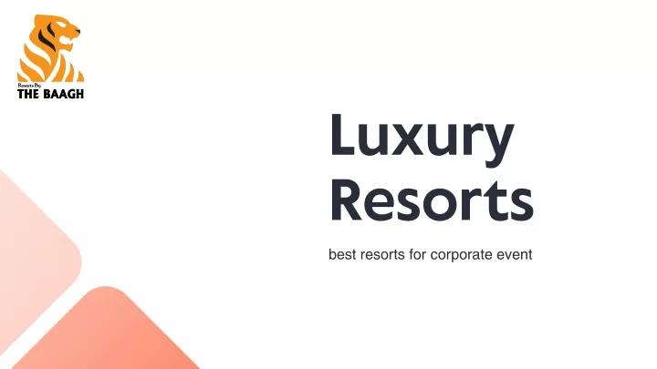luxury resorts