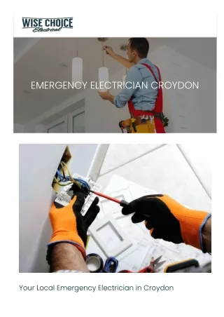 emergency electrician croydon