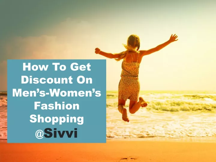 how to get discount on men s women s fashion
