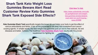 Shark Tank Keto Weight Loss Gummies