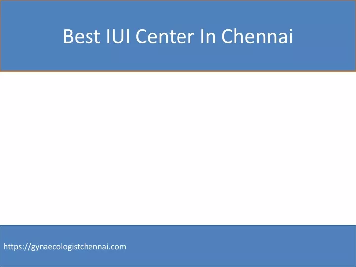 best iui center in chennai