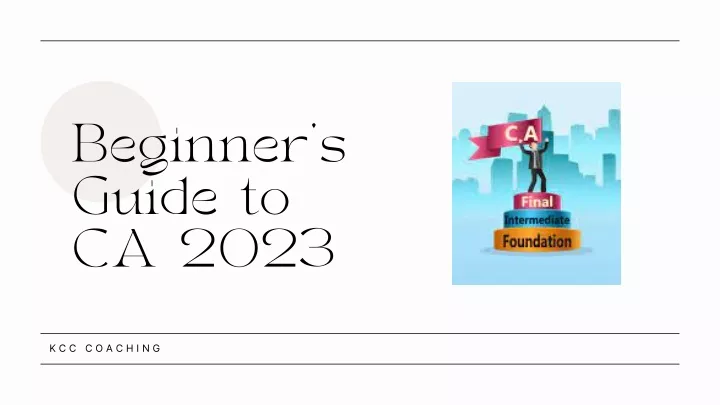 beginner s guide to ca 2023