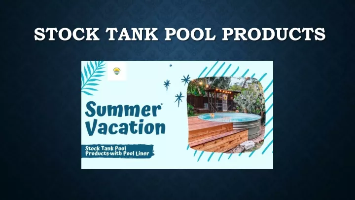 stock tank pool products