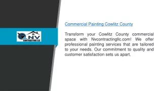 Commercial Painting Cowlitz County  Nvcontractingllc.com