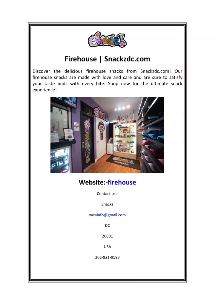 firehouse snackzdc com