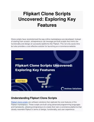 Flipkart Clone Scripts Uncovered_ Exploring Key Features
