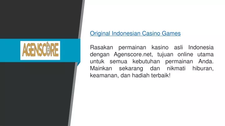 original indonesian casino games rasakan