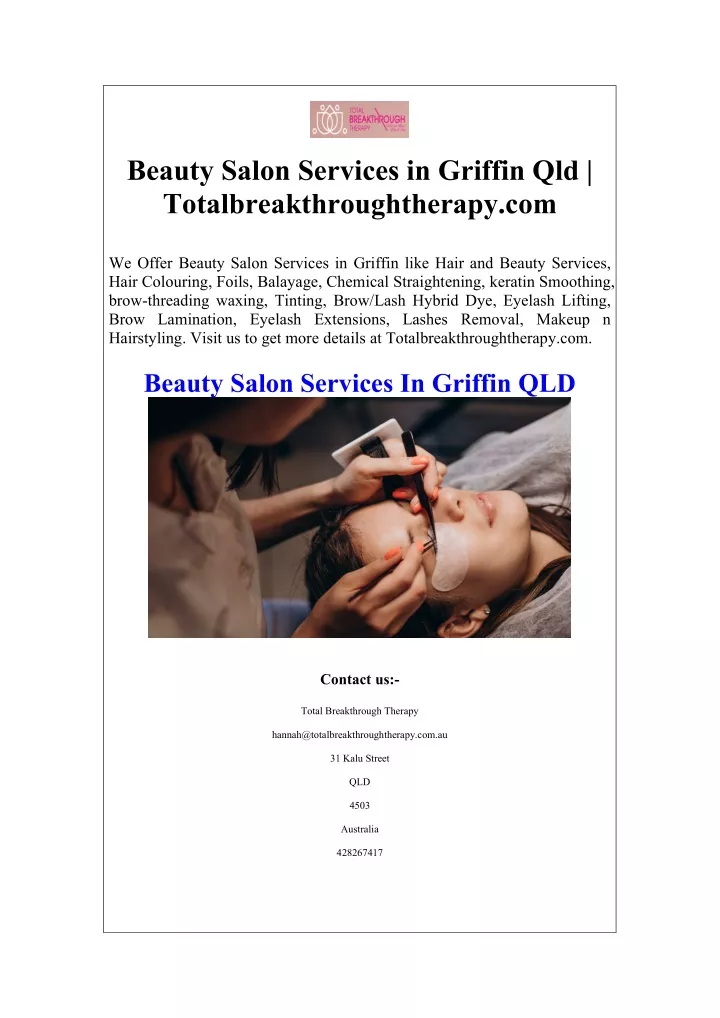 beauty salon services in griffin