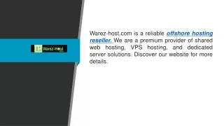 Offshore Hosting Reseller Warez-host.com