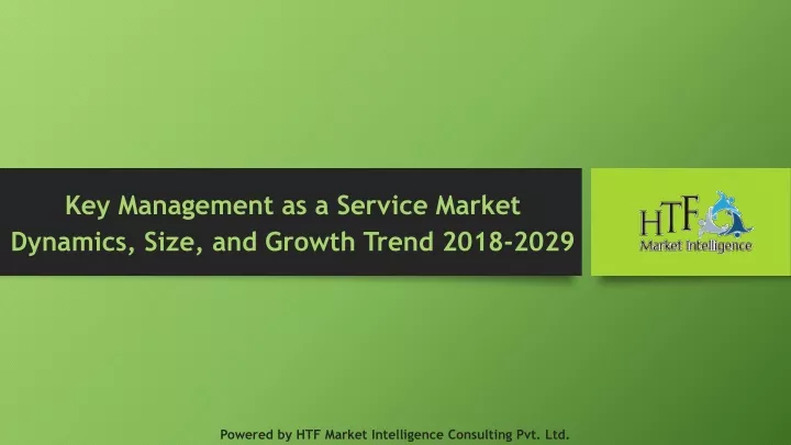 key management as a service market dynamics size