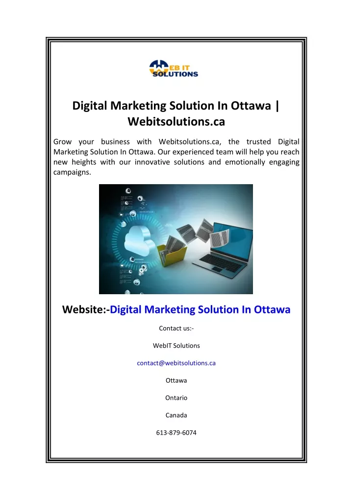 digital marketing solution in ottawa