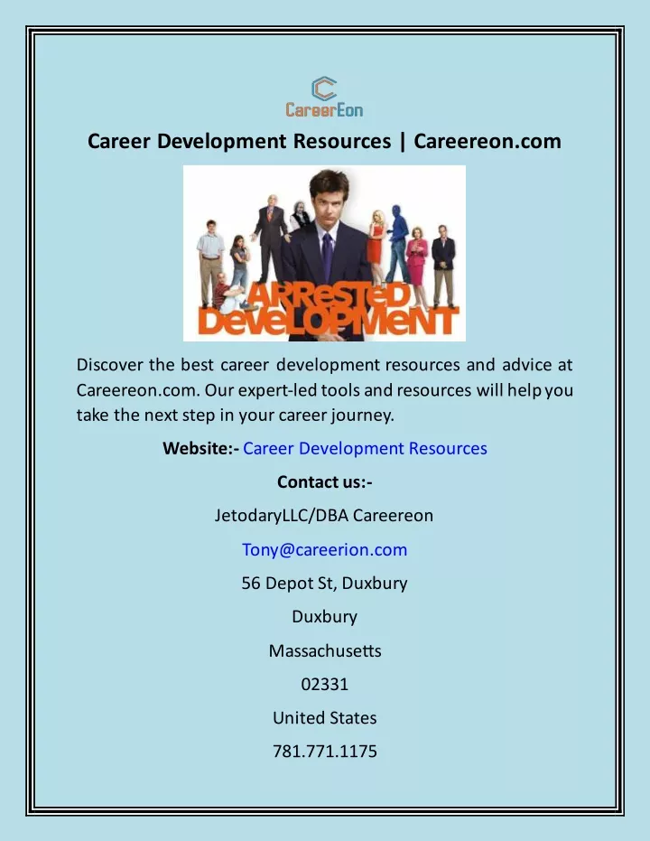 career development resources careereon com