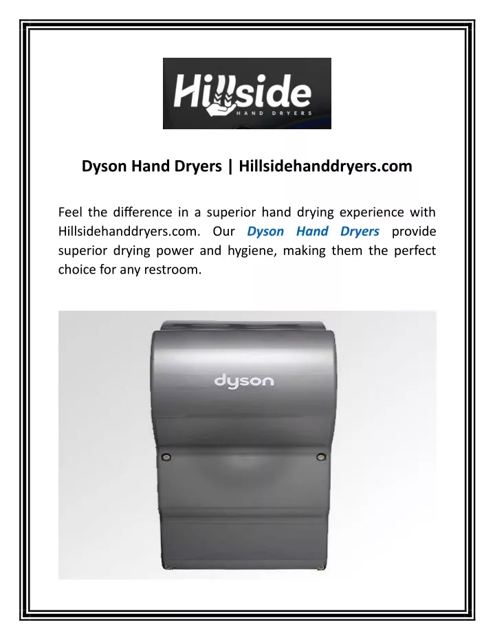 dyson hand dryers hillsidehanddryers com