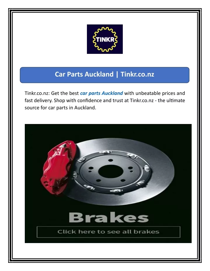 car parts auckland tinkr co nz