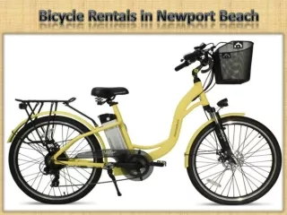 Bicycle Rentals in Newport Beach