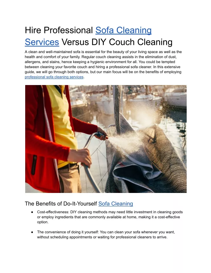 hire professional sofa cleaning services versus