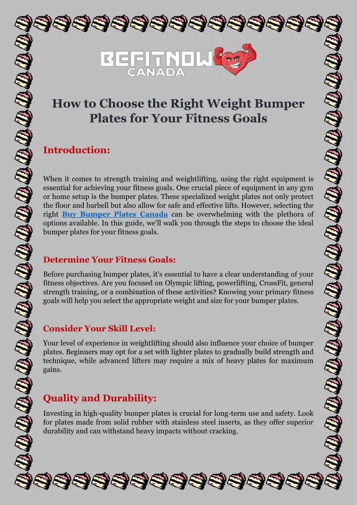 how to choose the right weight bumper plates