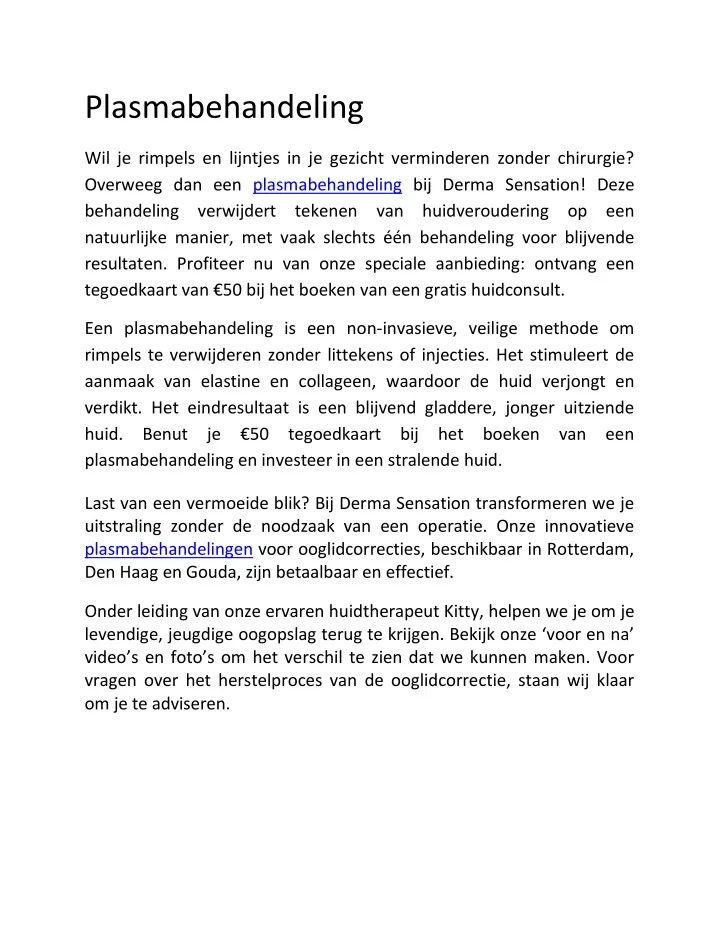 plasmabehandeling