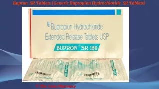 bupron sr tablets generic bupropion hydrochloride