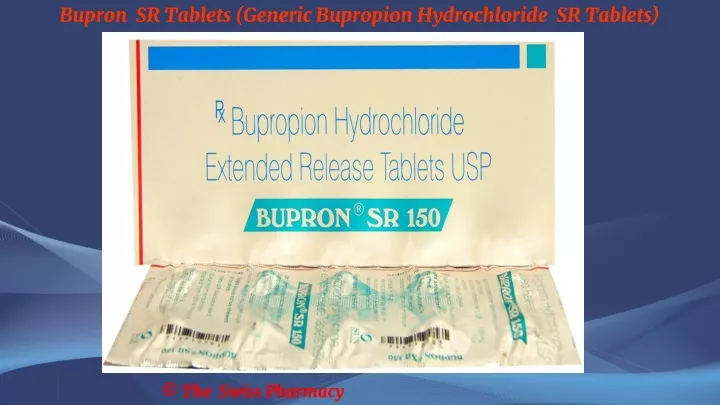 bupron sr tablets generic bupropion hydrochloride