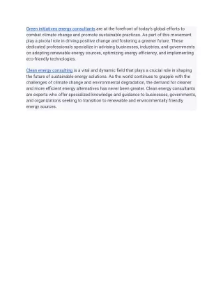 green initiatives energy consultants