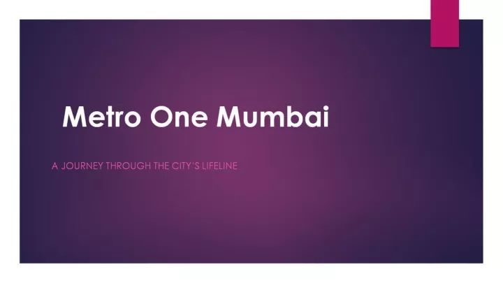 metro one mumbai