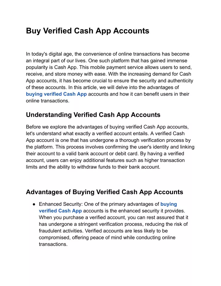 buy verified cash app accounts