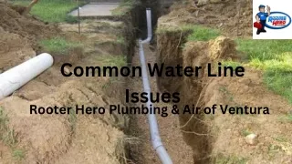 Common Water Line Issues
