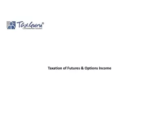 Taxation of Futures & Options Income