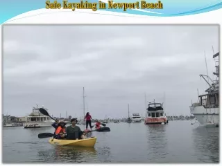 Safe Kayaking in Newport Beach