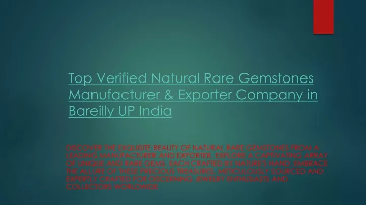 top verified natural rare gemstones manufacturer exporter company in bareilly up india