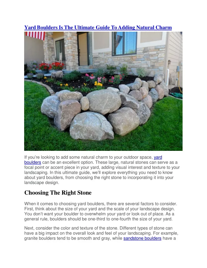 yard boulders is the ultimate guide to adding