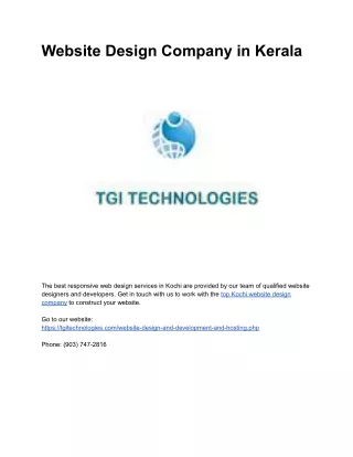 website design company in kerala