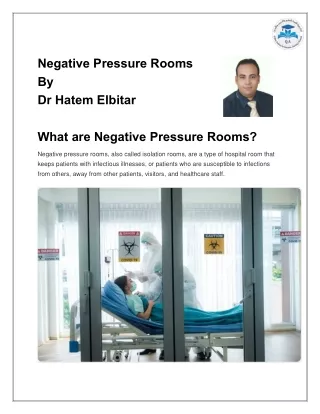 Negative Pressure Rooms