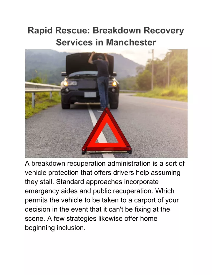 rapid rescue breakdown recovery services