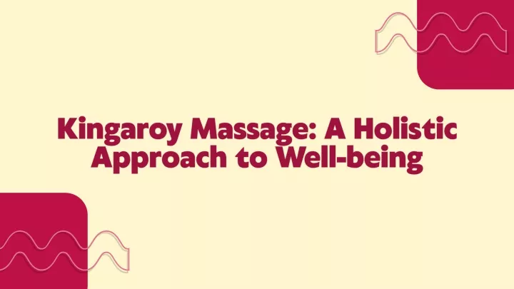 kingaroy massage a holistic approach to well being