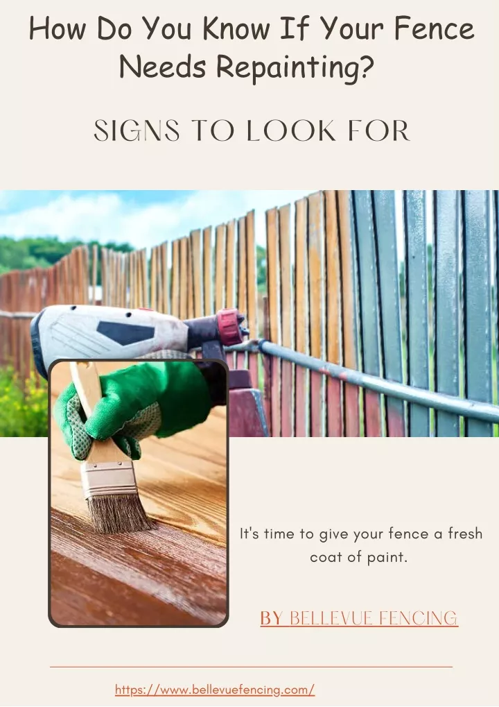 how do you know if your fence needs repainting