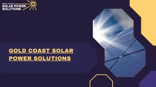 Solar Panel Systems: Building a Greener Future on the Gold Coast