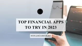 Top Financial Apps of 2023