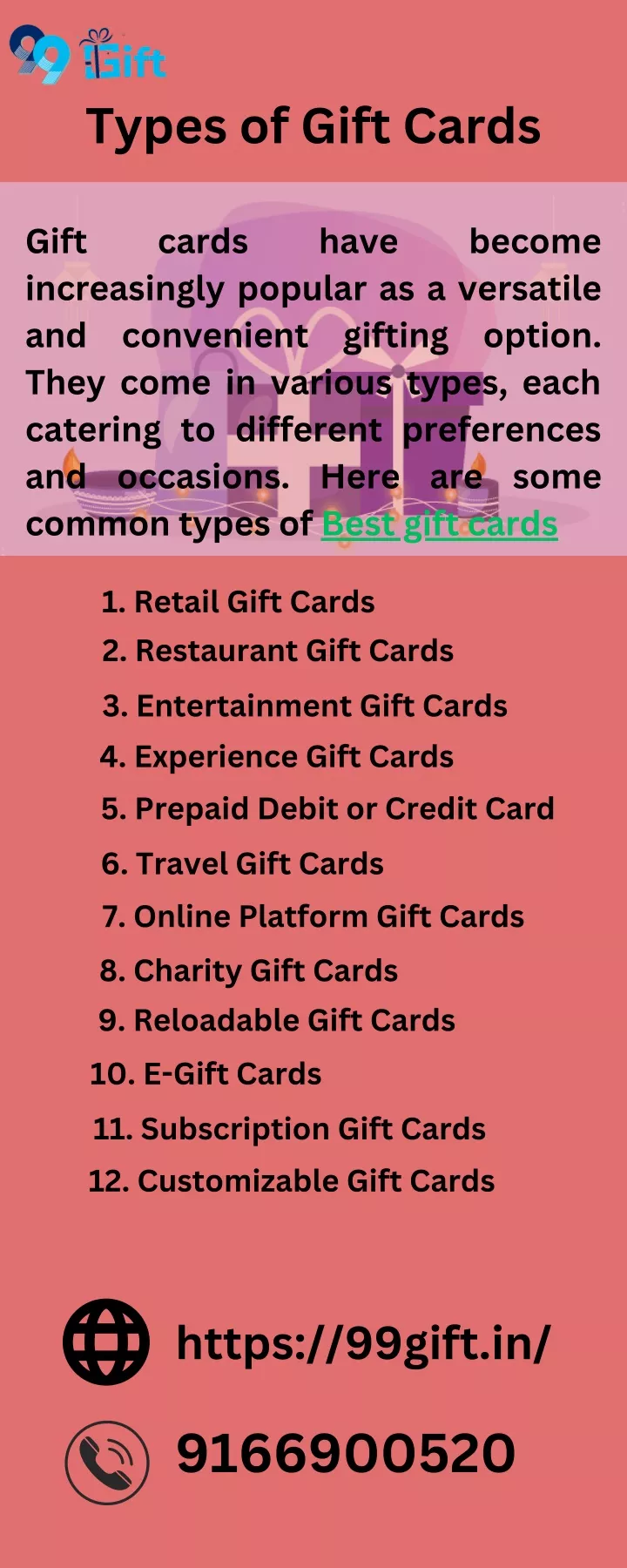 types of gift cards