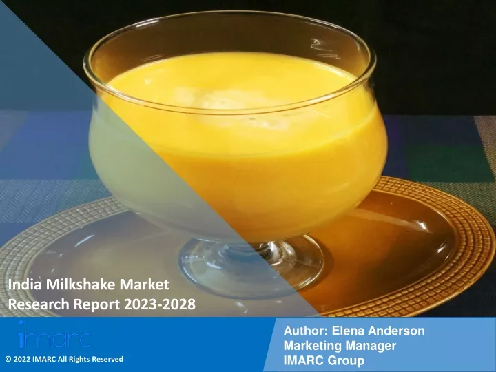 india milkshake market research report 2023 2028