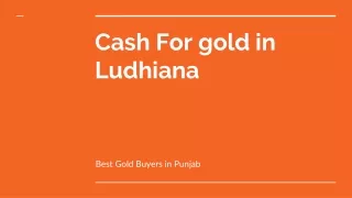 cash for gold in Ludhiana