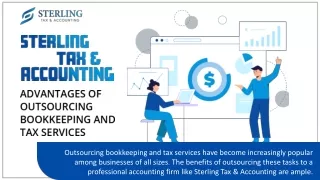 Advantages of Outsourcing Bookkeeping and Tax Services